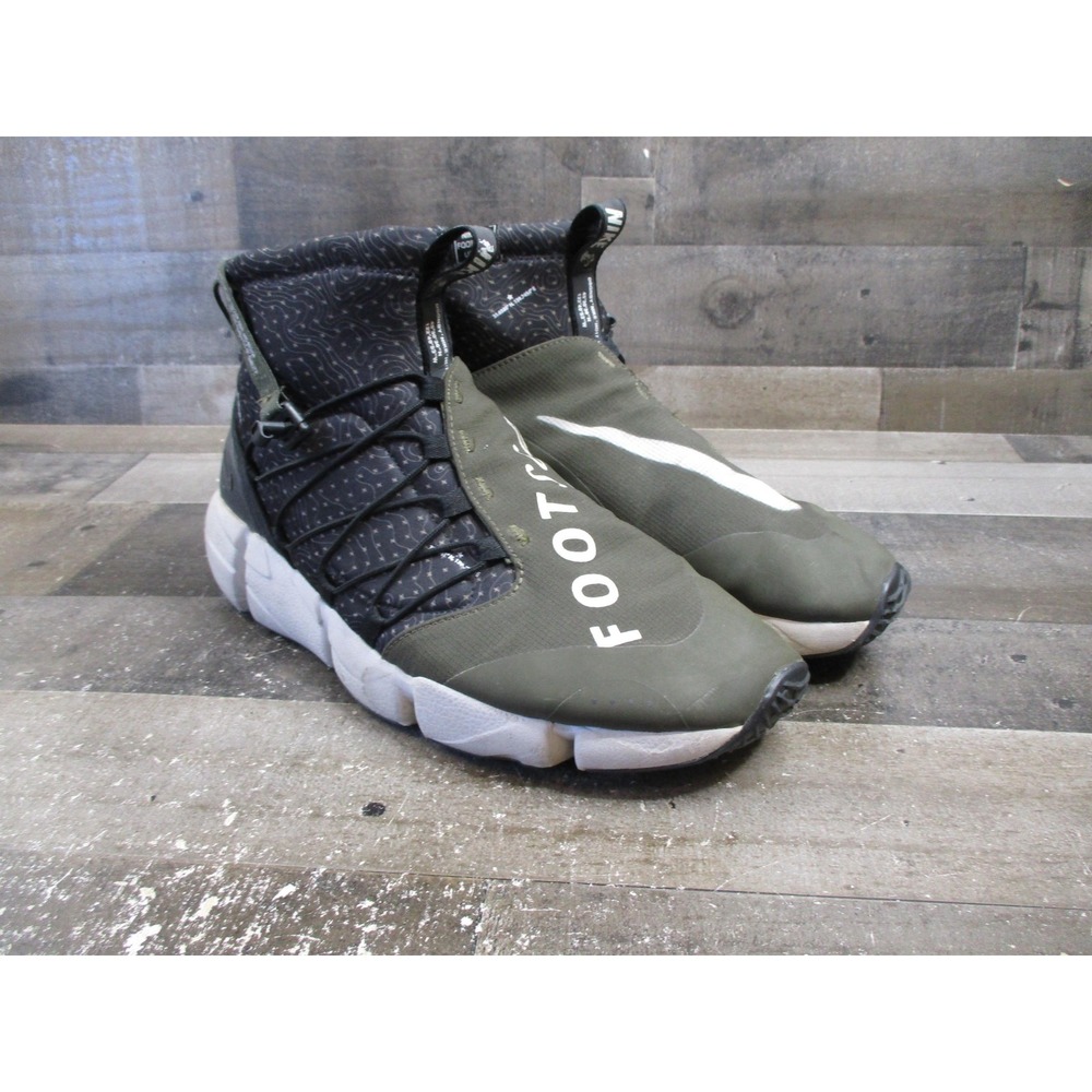 Nike Air Footscape Utility Mid Shoes Mens Size 12 Green Utility Cargo 924455-001